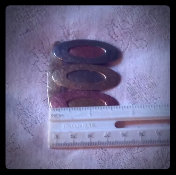 Vintage Baer Mixed Textured Metal Brooch - Picture 5 of 7